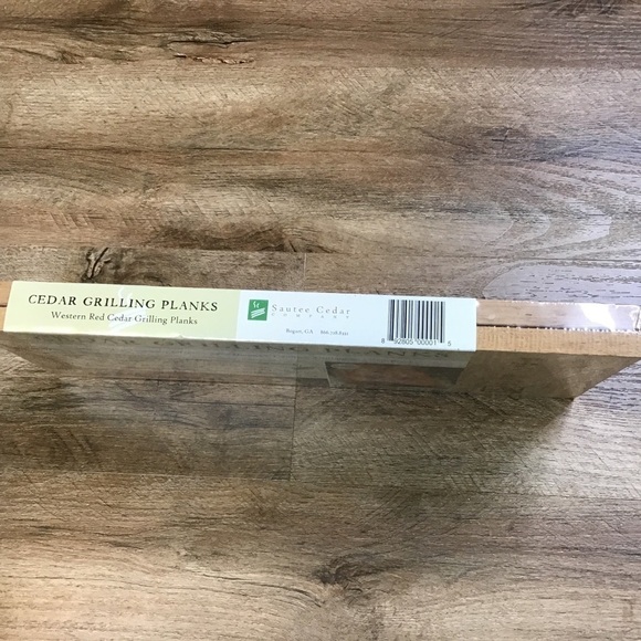 New Sautée Cedar Company Wood Planks 2 Pack Cooking BBQ Fish Meat Veggies Smoke - Picture 5 of 7